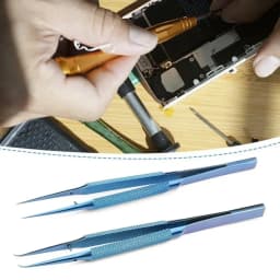 Precise Titanium Alloy Tweezers Professional Phone Repair Tool Fingerprint Flying Wire Tweezers Antimagnetic Electronic Forceps