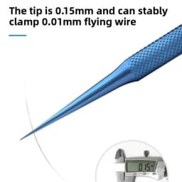 Precise Titanium Alloy Tweezers Professional Phone Repair Tool Fingerprint Flying Wire Tweezers Antimagnetic Electronic Forceps