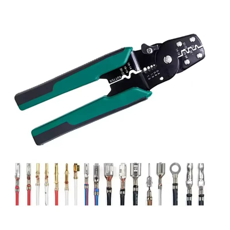 Multi-Function Mini Electric Terminal Crimping Pliers With Wire Stripping Cutting Hand Crimping Tool Multiple Connector