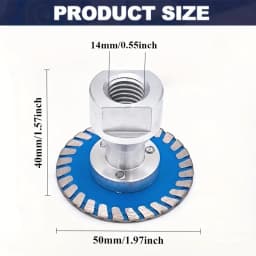 1 PC M14 Flange Diamond Cutting Disc 75mm 50mm 2 Inch Detachable Mini Carving Tool Blade for Granite Marble Tiles Stone Cutting