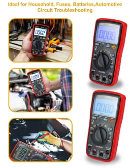 ZIBOO 15B PRO 17B PRO True RMS Digital Multimeter,for Electrical Applications Along with Resistance Continuity Diode Capacitance