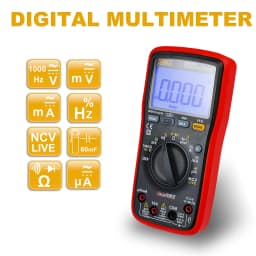 ZIBOO 15B PRO 17B PRO True RMS Digital Multimeter,for Electrical Applications Along with Resistance Continuity Diode Capacitance