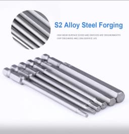 100mm 8pcs Hex Head Allen Wrench Drill Bits Set SAE Metric Allen Electric Hexagonal Bit Screwdriver Socket Bit Power Tool Parts