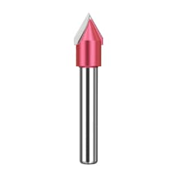 60-Degree 6MM Router Bits 10mm Cutting Diameter Shank Cutting Tool V Groove Bit Hole Opener Cutting Dia CNC V Bit
