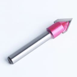 60-Degree 6MM Router Bits 10mm Cutting Diameter Shank Cutting Tool V Groove Bit Hole Opener Cutting Dia CNC V Bit