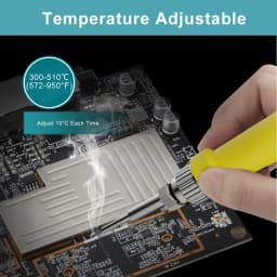 Nananuu Cordless Soldering lron Tool 300-510 Adjustment Fast Heating 60W PCB Soldering Tool For Makita 14.4V-18V Battery