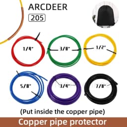 PE Plastic Copper Pipe Protector 1/4"/3/8"/1/2"/5/8" Anti-Deformation Copper Pipe Protection Tool Tube for Air Conditioning 205