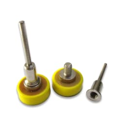 2pcs 1 Inch 25mm Back-up Sanding Pad 2.35mm Shank or M6 Thread 3mm Shank for Hook and Loop Sanding Discs for Dremel Accessories