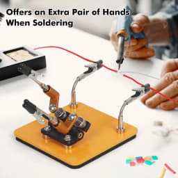 NEWACALOX Mini Welding Workbench Soldering Third Helping Hand Magnetic Flex Arm Custom Alligator Clips Electronic Repair Tools