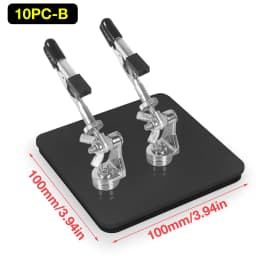NEWACALOX Mini Welding Workbench Soldering Third Helping Hand Magnetic Flex Arm Custom Alligator Clips Electronic Repair Tools