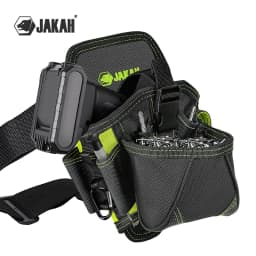 JAKAH Durable Large Compartment Electrician Tool Bag Waist Tool Belt Bag Drill Holster Electrician Pouch HL060