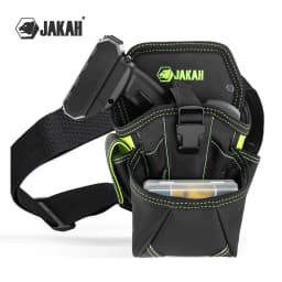 JAKAH Durable Large Compartment Electrician Tool Bag Waist Tool Belt Bag Drill Holster Electrician Pouch HL060