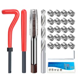XCAN Thread Repair Kit M3 M4 M5 M6 M8 M10 M12 M14 Screw Thread Inserts For Restoring Damaged Threads Repair Tools Drill Bit