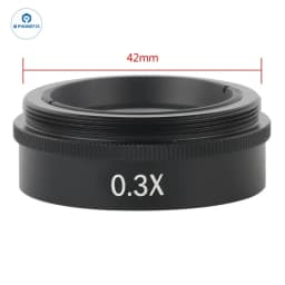 0.3X 0.5X 0.7X 2.0X Auxiliary Barlow Objective Lens Thread M42mm For Industrial Zoom Stereo Binocular Trinocular Microscope