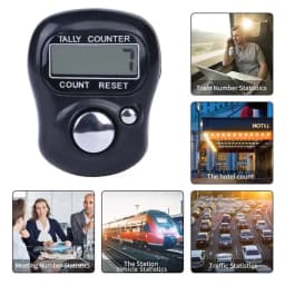 Mini Finger Counter Islamic Bead 5 Digital LED Electronic Handheld Tally Counter Clicker Counter Ring