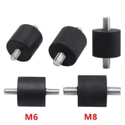 4Pcs M6/M8 Rubber Foot Pad Anti-Vibration Screw-Type Buffer for Air Rubber Vibration Mount Air Accessories