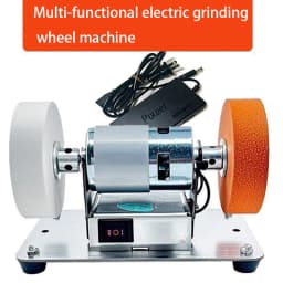 100W Double Grinder Machine Artifact Table Grinder Motor Micro Coarse and Fine Polishing Electric Grinding Wheel Grindig Stone