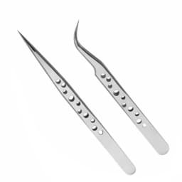 Industrial Tweezers Precision Anti-static Magnetic Soldering Stainless Steel Curved Tip Tweezers CPU IC Repair Clips Hand Tool
