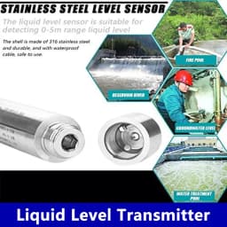 Level Sensor TL-136 Liquid Level Transmitter Water Level Sensor Detector 12-32VDC 4-20mA Signal Output Liquid Sensor