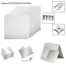 304Stainless Steel Plate 60x60mm 100x100mm 150x150mm 200x200mm 0.1-3mm Thickness Polished Brushed Flat Metal Sheet for Craft DIY