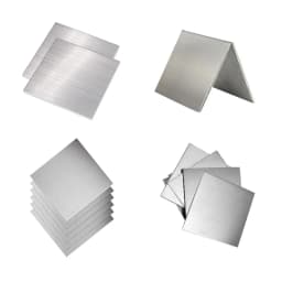 304Stainless Steel Plate 60x60mm 100x100mm 150x150mm 200x200mm 0.1-3mm Thickness Polished Brushed Flat Metal Sheet for Craft DIY
