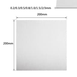 304Stainless Steel Plate 60x60mm 100x100mm 150x150mm 200x200mm 0.1-3mm Thickness Polished Brushed Flat Metal Sheet for Craft DIY