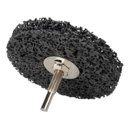 50/75/100mm Coral Stripe Disc 6mm Shank Cleaning Strip Wheel  Drill Rotating Grinding Tool for Metal Rust Removal Deburring 1Pc