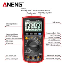 19999 Counts Digital Multimeter True Rms Multimeters AC/DC Current Meter Voltimetro Profesional Voltage Tester ANENG AN870