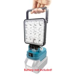 Power Tool Parts for Makita 18V Lithium Battery LED Work Lights Handheld Lamp Spotlights Flashlight Hand Lantern 2 USB Charger