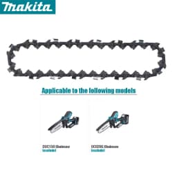 MAKITA 1912E8-3 Chainsaw Chain 150MM / 6" Replacement Saw Chain Guide Rail 80TXL for DUC150 UCO29G