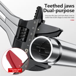 Adjustable Large Open Steel Wrench Universal Mini Spanner Bathroom Multifunctional Household Repair Tools For Bathroom Pipes