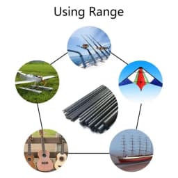 1-18mm Carbon Fiber Round Solids Rod High Strength Light Weight Shaft 250/500mmLength DIY Composite Accessory for Airplane Model