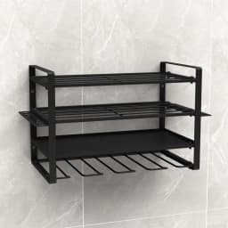 Power Tool Organizer Wall Mount Heavy Duty Metal Tool Shelf Cordless Drill Hanger Storage Rack Tool Holder for Workshop Pegboard