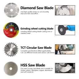 Mini Small Cutting Disc, Multi-Functional Small Ultra-Thin Woodworking Grinding and Cutting Metal, Stone and Tile 3-Inch Accesso
