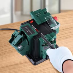 POSENPRO 65W Multi-Functional Electric Sharpener, Bench Mounting Multipurpose Sharpener/Chisel/HSS Drill Sharpening 220-240V