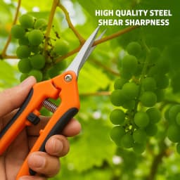 3 Pack Garden Pruning Shears, Stainless Steel Shears, Gardening Shears, Scissors, Garden Clippers, Pruning Snips for Gardening