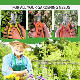3 Pack Garden Pruning Shears, Stainless Steel Shears, Gardening Shears, Scissors, Garden Clippers, Pruning Snips for Gardening