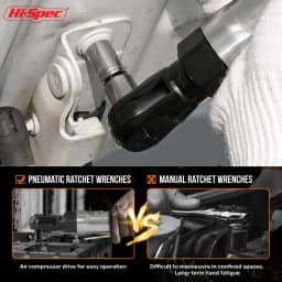 Quick Release Pneumatic Ratchet Wrench Air Spanner Heavy Duty Tool for Automotive Mechanics High Torque Industrial Grade