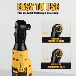 Dewalt DCF513/DCF512 Ratchet Right Angle Wrench LED Cordless Driver Variable Speed Power Wrench Power Tools