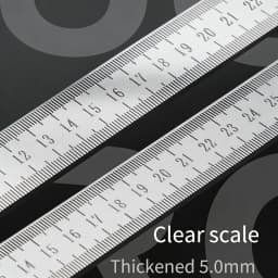 Dual-Purpose Stainless Steel Ruler -50cm / 20inch Professional Measuring Tool & Emergency Window-Breaking Lifesaver