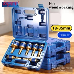Woodworking Hole Saw Set, Electric Drill Dedicated Hole Saw Drill Bit, Wood Board, Stainless Steel, Gypsum Board Drilling Tool
