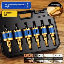 Woodworking Hole Saw Set, Electric Drill Dedicated Hole Saw Drill Bit, Wood Board, Stainless Steel, Gypsum Board Drilling Tool
