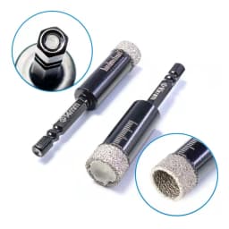 5-16mm Hexagonal Shank Brazed Dry Ceramic Tile Drill Bit Marble Granite Vitrified Tile Hole Opener Diamond Drill Bit Hole Saw