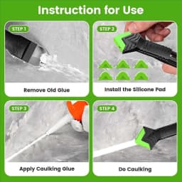 5 in 1 Silicone Remover Sealant Smooth Scraper Caulk Finisher Grout Kit Tools Floor Mould Removal Hand Tools Set
