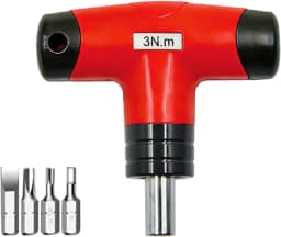 1- 6nm T-Type Fixed Torque Wrench Professional Small Manual Repair Tool With Multiple Specifications 5% Accuracy 4 Batch Heads