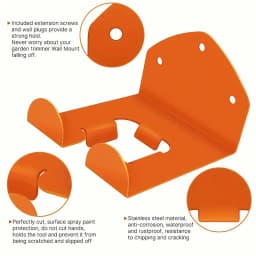 Garage Organizer Trimmer Rack Garden Power Tool Hanger Weed Whackers Holder Wall Mounted For Grass Trimmer Hedge Garden Tools