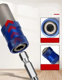 10mm Threaded to 1/4 Inch Hex Adapter Keyless Electric Drill Screwdriver Conversion Head Quick Release Drill Converter