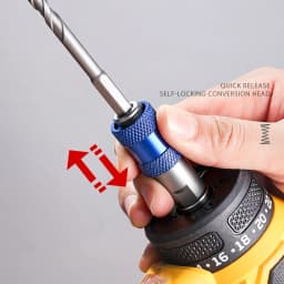 10mm Threaded to 1/4 Inch Hex Adapter Keyless Electric Drill Screwdriver Conversion Head Quick Release Drill Converter