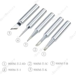 5PCS, Premium 900M series industrial soldering copper soldering iron tip set, perfect for electronic product maintenance