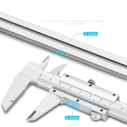 Stainless Steel 0-6" 150MM High Accuracy Marking Vernier Caliper Micrometer Gauge Measuring Instrument Tools with Protective Box